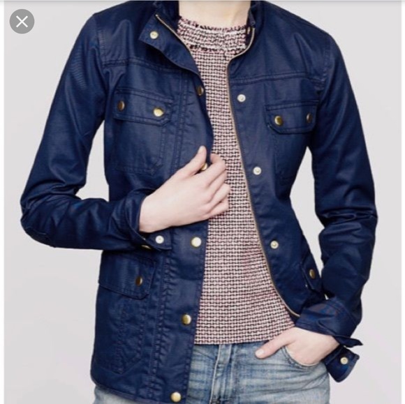 J. Crew Jackets & Blazers - J. Crew Relaxed Boyfriend Field Jacket Resin Coat